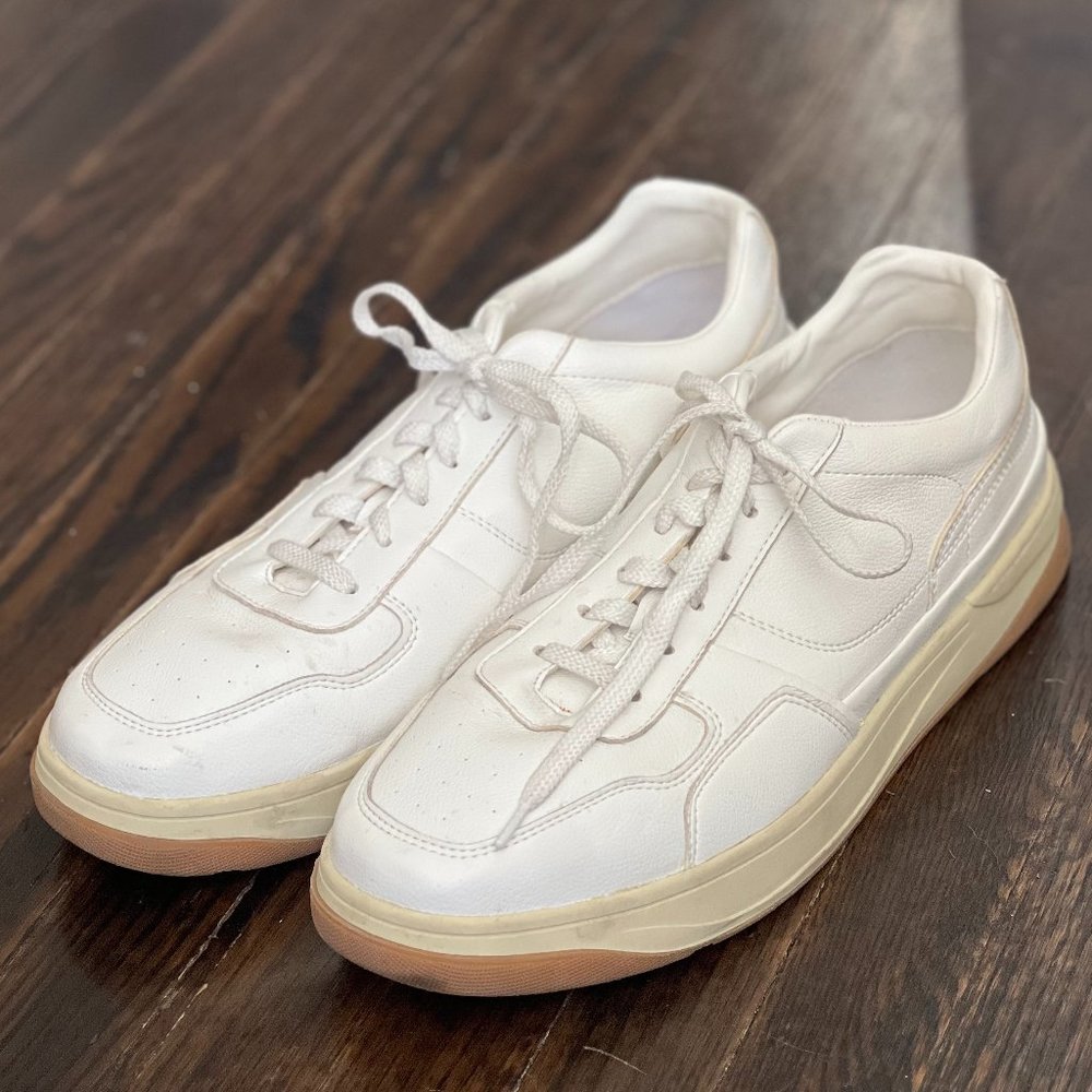 ZARA Men's White Platform Sneaker